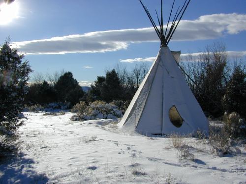 tipi in San Cristobal, New Mexico