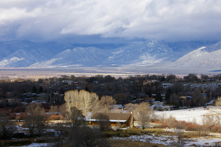 Talpa valley near Taos, New Mexico