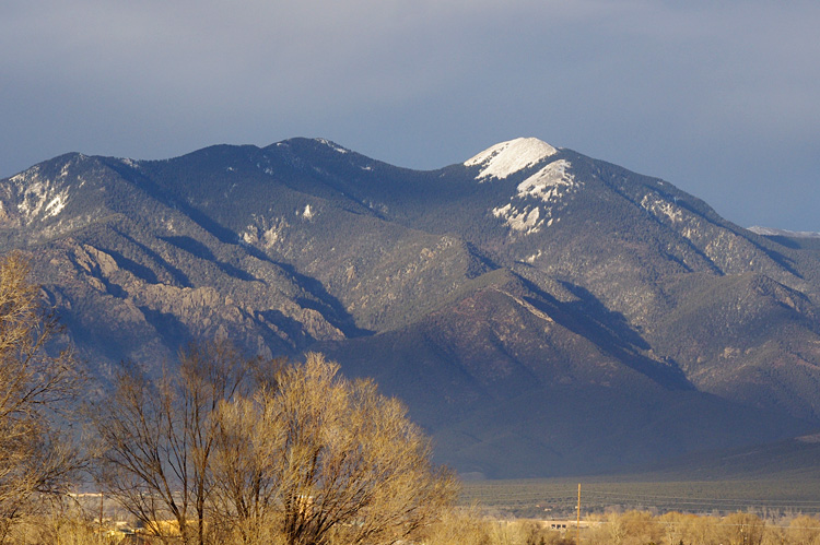 Taos Mountain in late afternoon