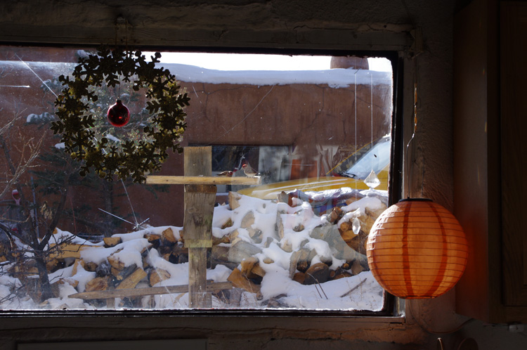 January kitchen window shot from Taos, New Mexico