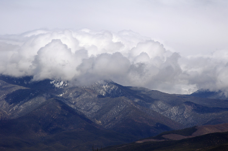 Taos Mountain telephoto shot