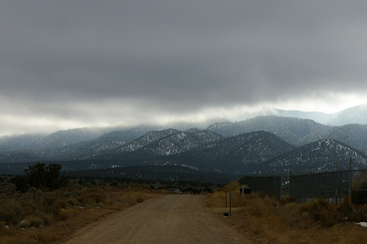Clouds over Picuris Peak south of Taos, New Mexico