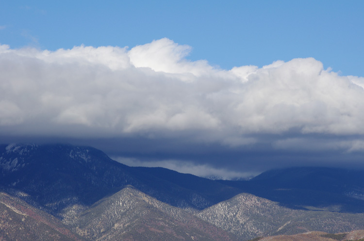 Taos Mountain and clouds