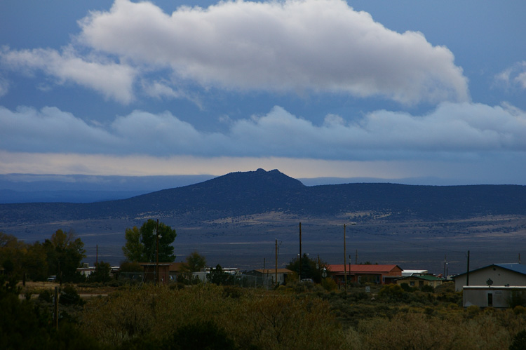 Tres Orejas extinct volcano near Taos, New Mexico.