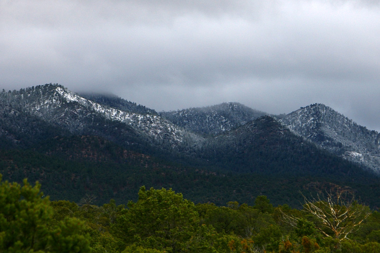 Clouds over Talpa south of Taos, New Mexico.