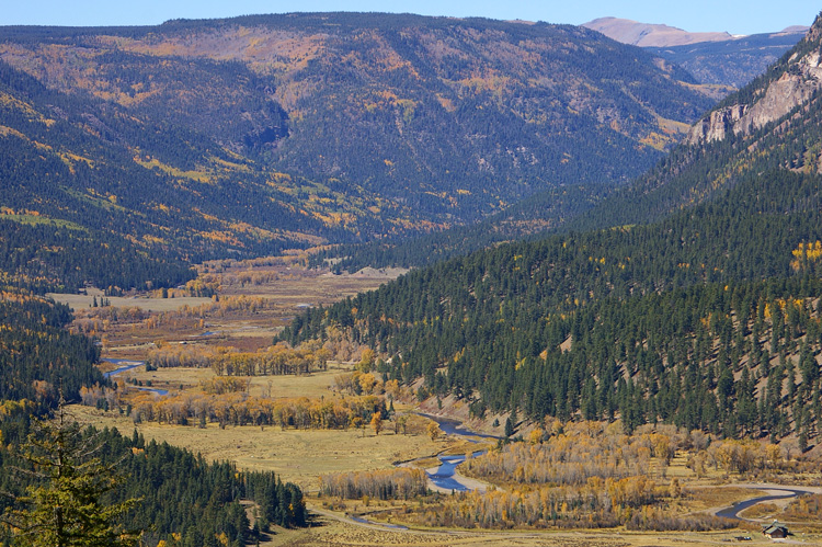 The Conejos River Canyon in southern Colorado.