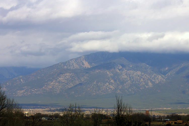 Taos Mountain and clouds