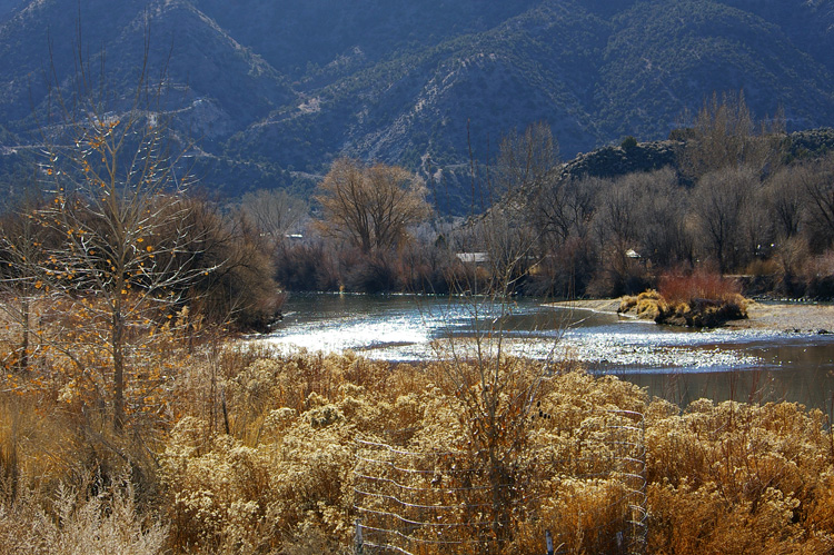 A view of Pilar, NM.