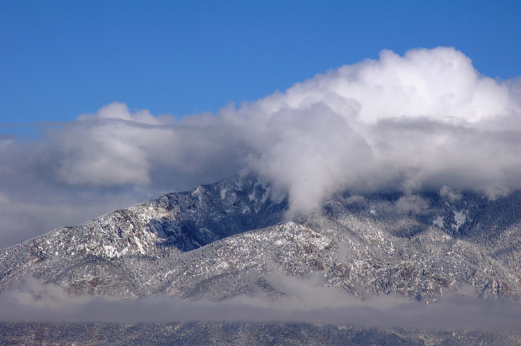 Taos Mountain canyon telephoto