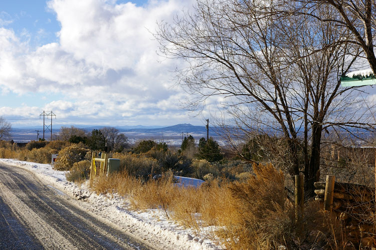 in the hills above Taos