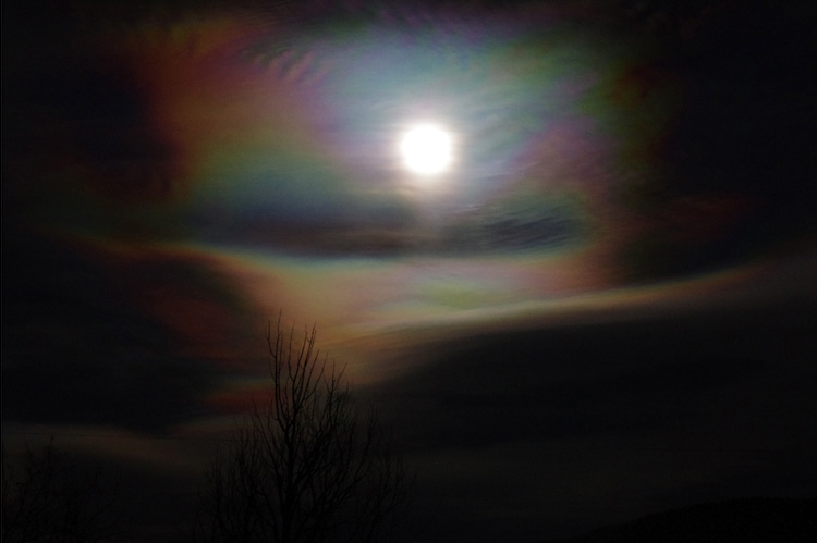 Full moon at winter solstice in Taos, NM