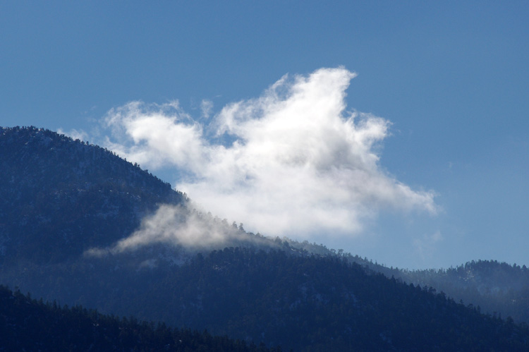 Clouds and mountains south of Taos, NM