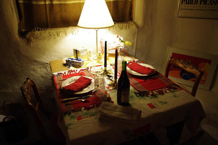 Christmas dinner in the old adobe