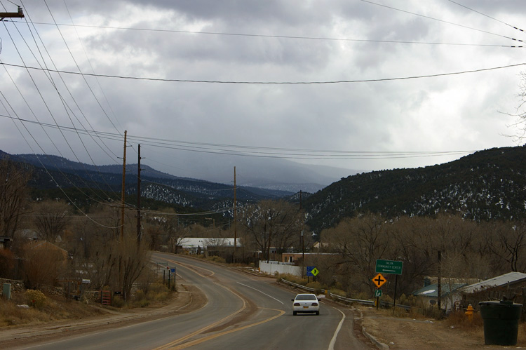 Leaving Talpa, NM on Rt. 518 heading south to the High Road.