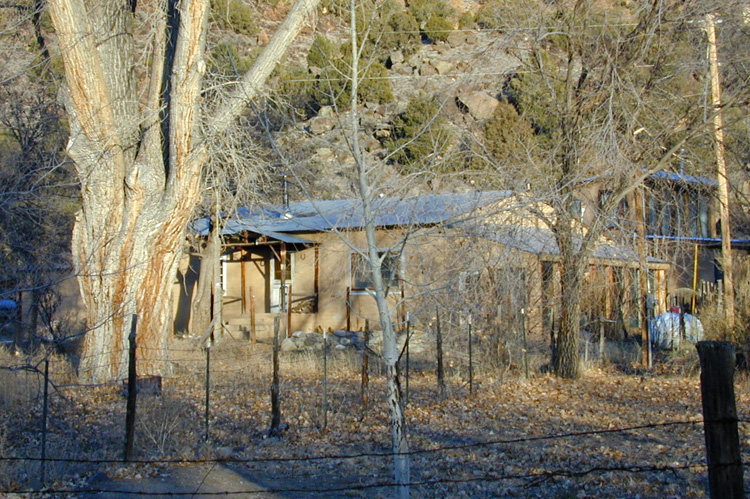 house in Pilar, New Mexico in 2002
