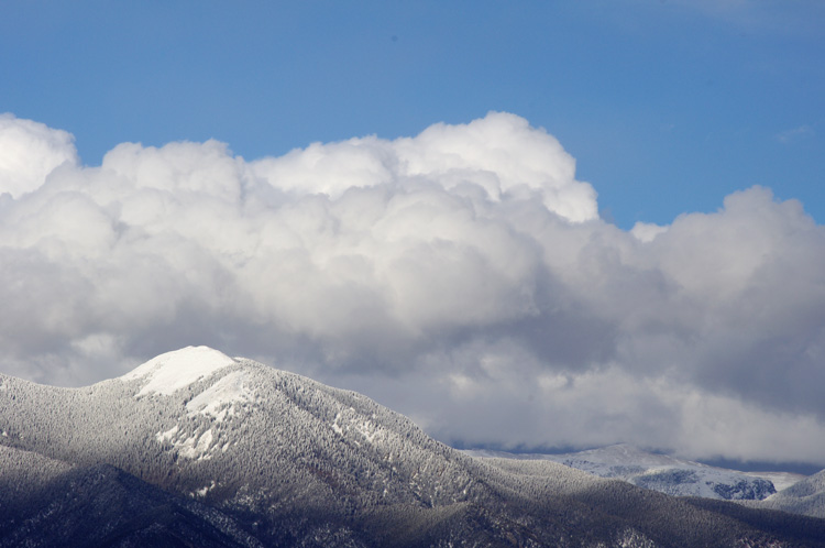 Taos Mountain and Old Mike with some snow