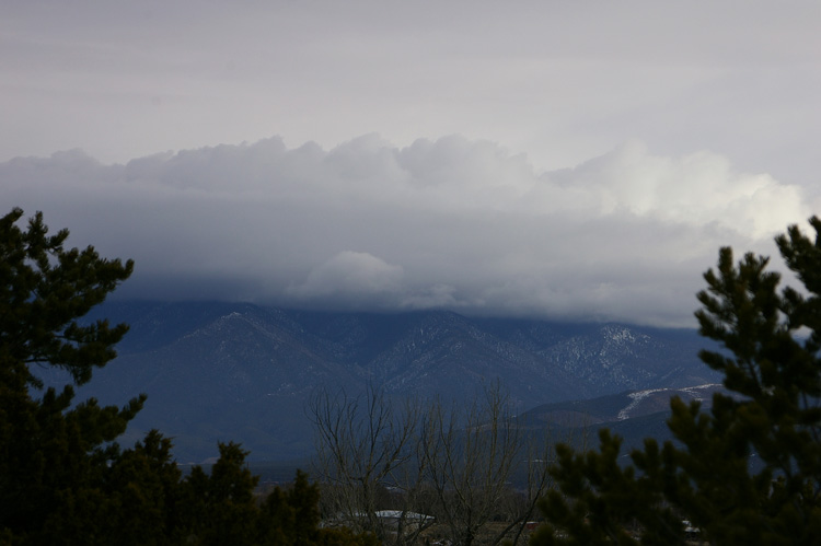 Taos Mountain and clouds