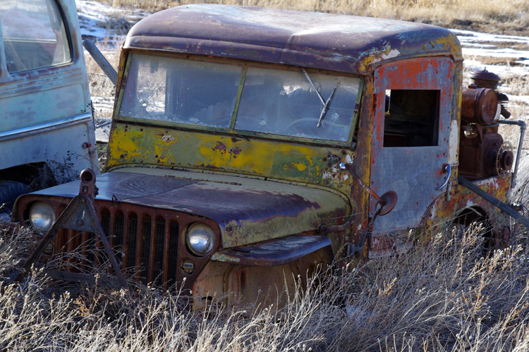 rainbow jeep in Llano Quemado