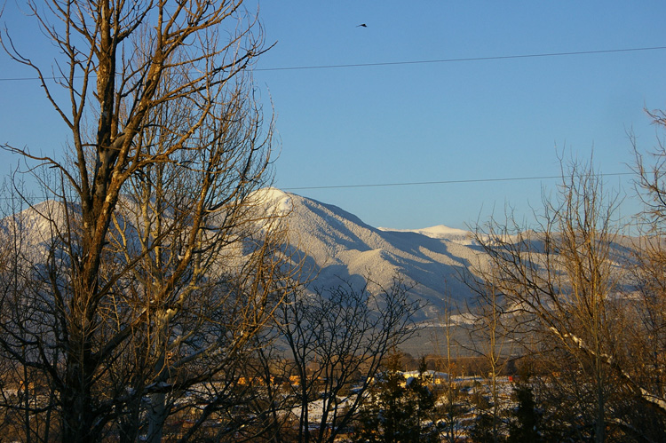 Taos Mountain in late afternoon