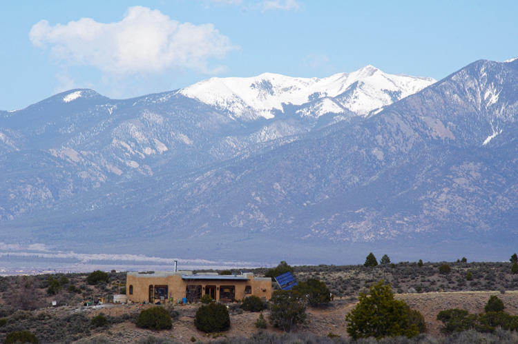 off-grid home near Taos, NM