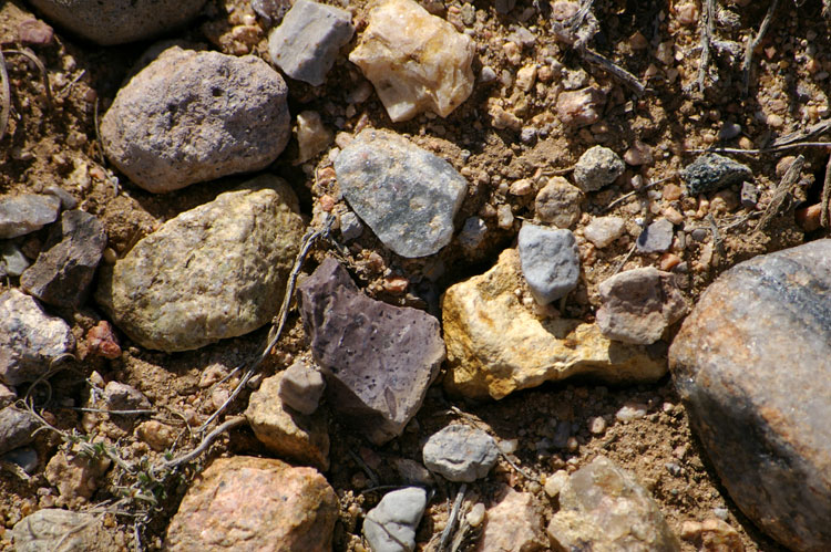 beautiful colored rocks