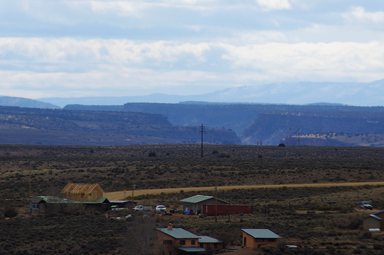 A lonesome telephoto view southwest of Taos