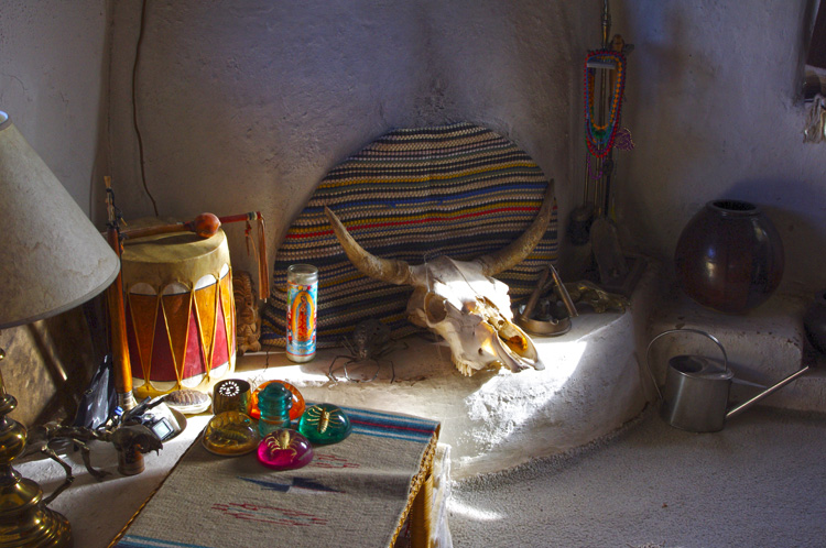 kiva view on an old Taos morning