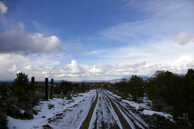 Looking north over Taos, New Mexico