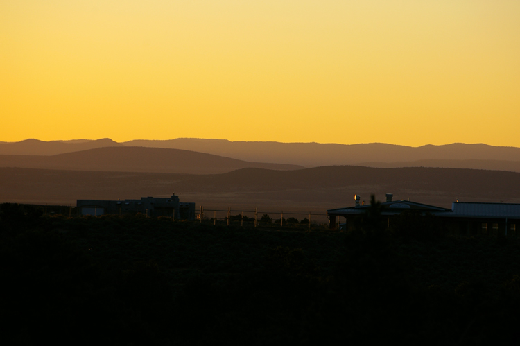 view of distant mountains from Llano Quemado