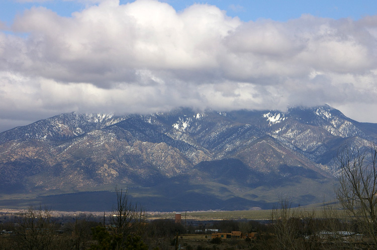 Taos Mountain in late afternoon