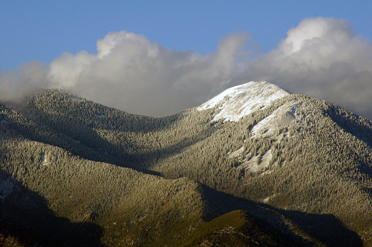 Top of Taos Mountain about a week ago