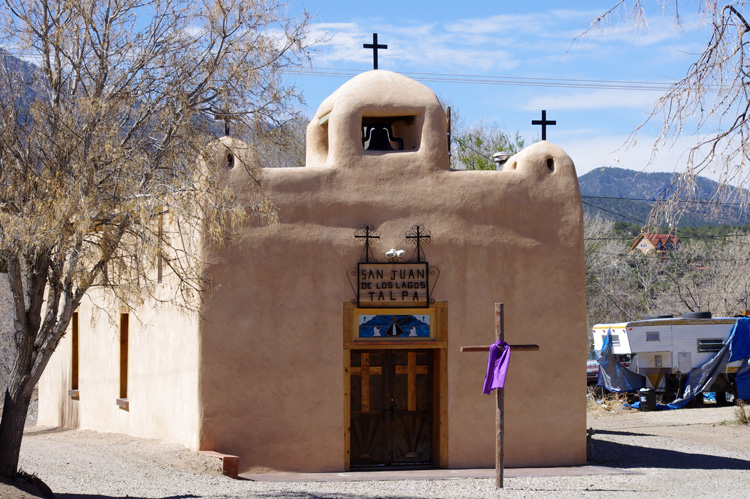 San Juan de Los Lagos church in Talpa, south of Taos, NM