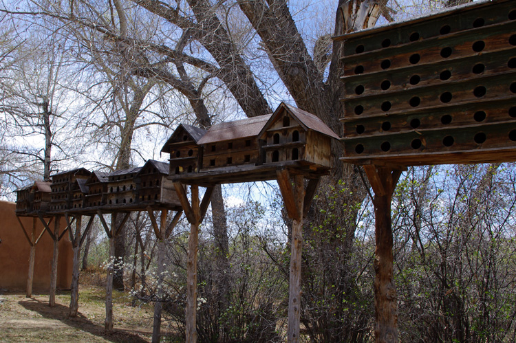 Pigeon houses at Mabel Dodge Luhan House