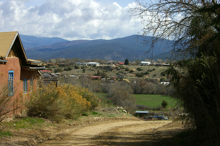 A neighbor's house in Taos, New Mexico, with a great view...