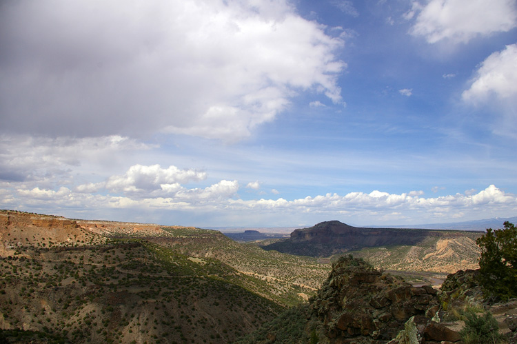 Looking north along the Rio Grande from White Rock