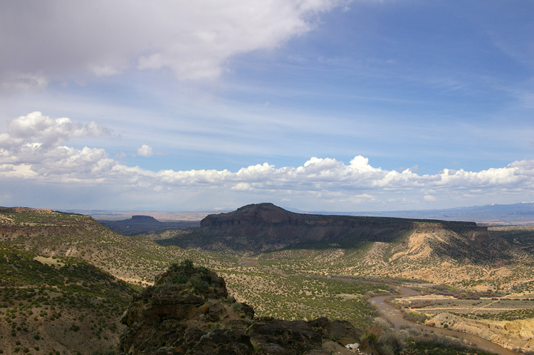 An incredible view from high above the Rio Grande near White Rock, New Mexico.
