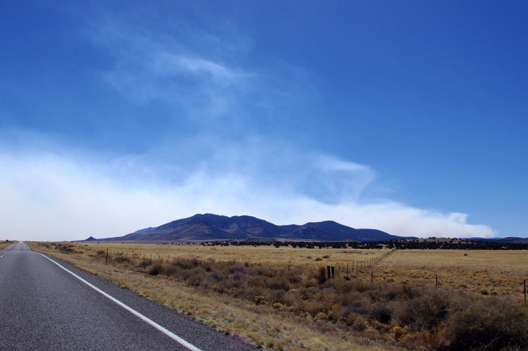 forest fire in southwest New Mexico