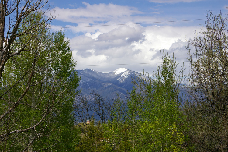 Taos Mountain with fresh snow