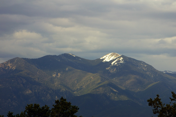 Taos Mountain close-up