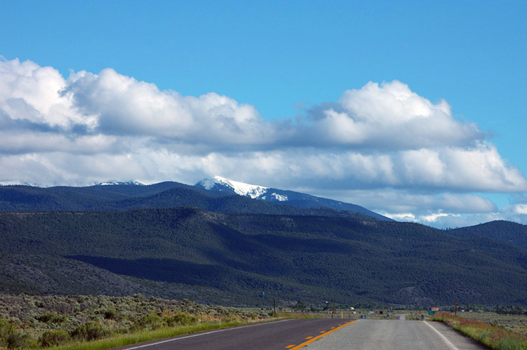New Mexico-Colorado border near Costilla, NM