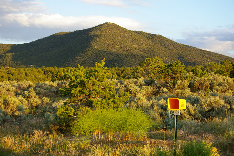 Looking SE from the driveway on a quiet solstice evening