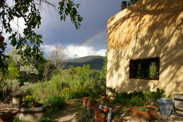 A fine lovely evening in an old Taos setting