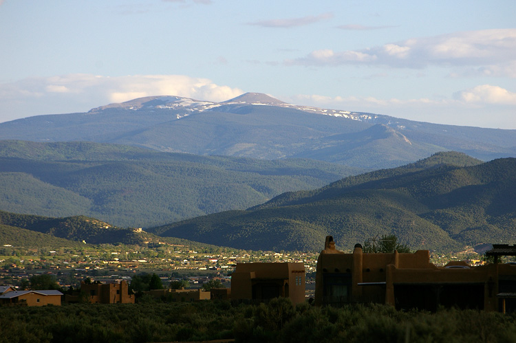 Close-up view of Jicarita Peak from Eototo Road near Taos