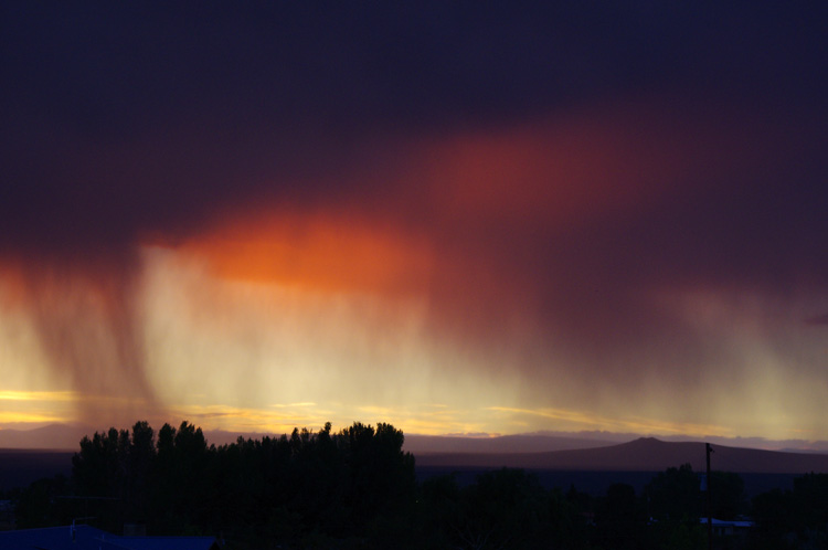 More sunset walking rain