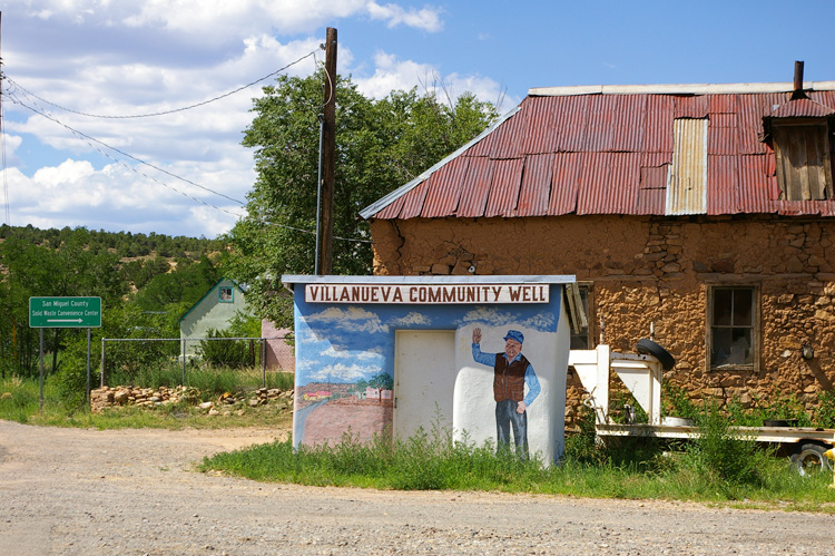 Community well in Villanueva, NM