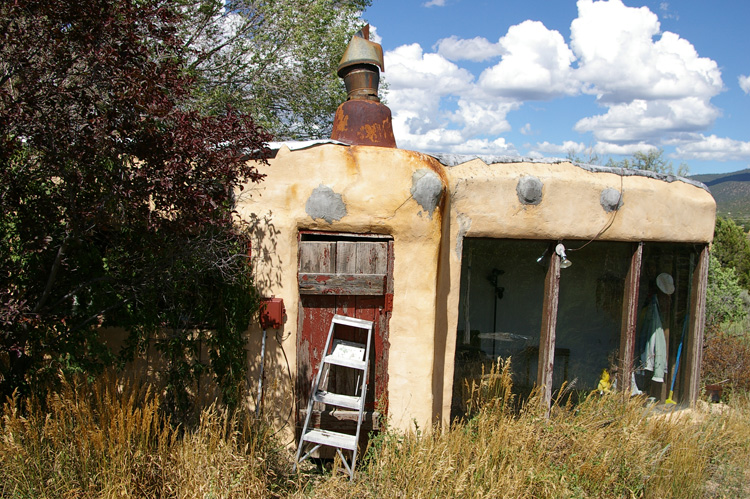 Our dead landlord's apartment in Taos, New Mexico