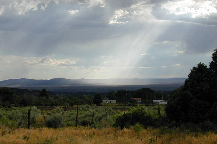 Looking west from San Cristobal, New Mexico