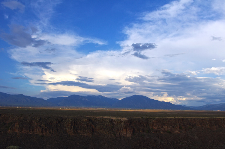 View to the east from vicinity of the Rio Grande Gorge Bridge, Taos, NM