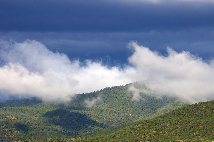 The Talpa foothills after a rain near Taos, New Mexico.
