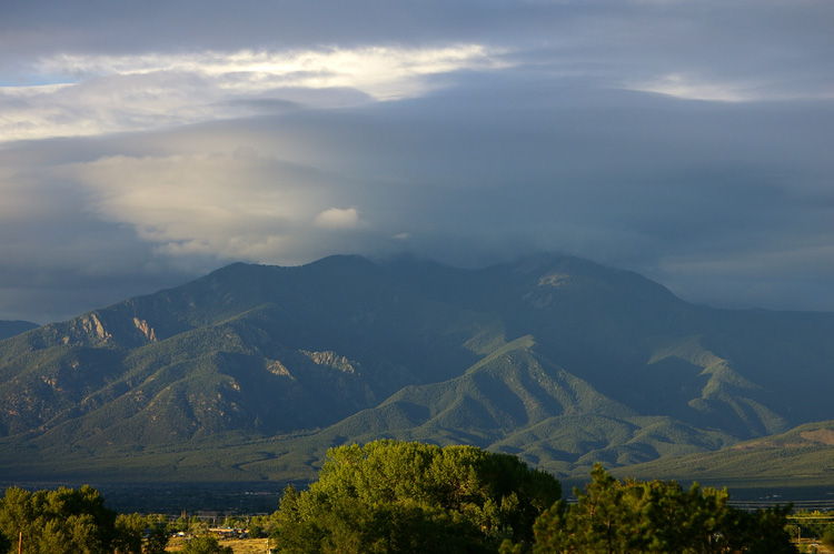 Taos Mountain, late afternoon view (Taos Pueblo land)